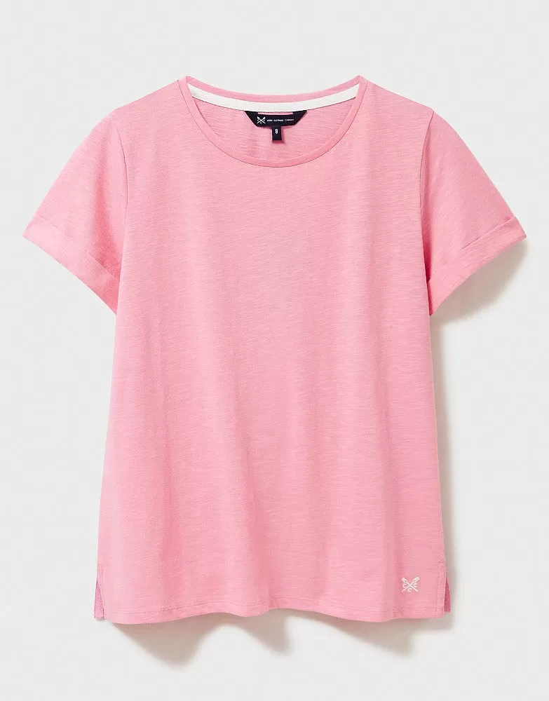 Crew Clothing - Perfect Crew Slub T-Shirt - Pink