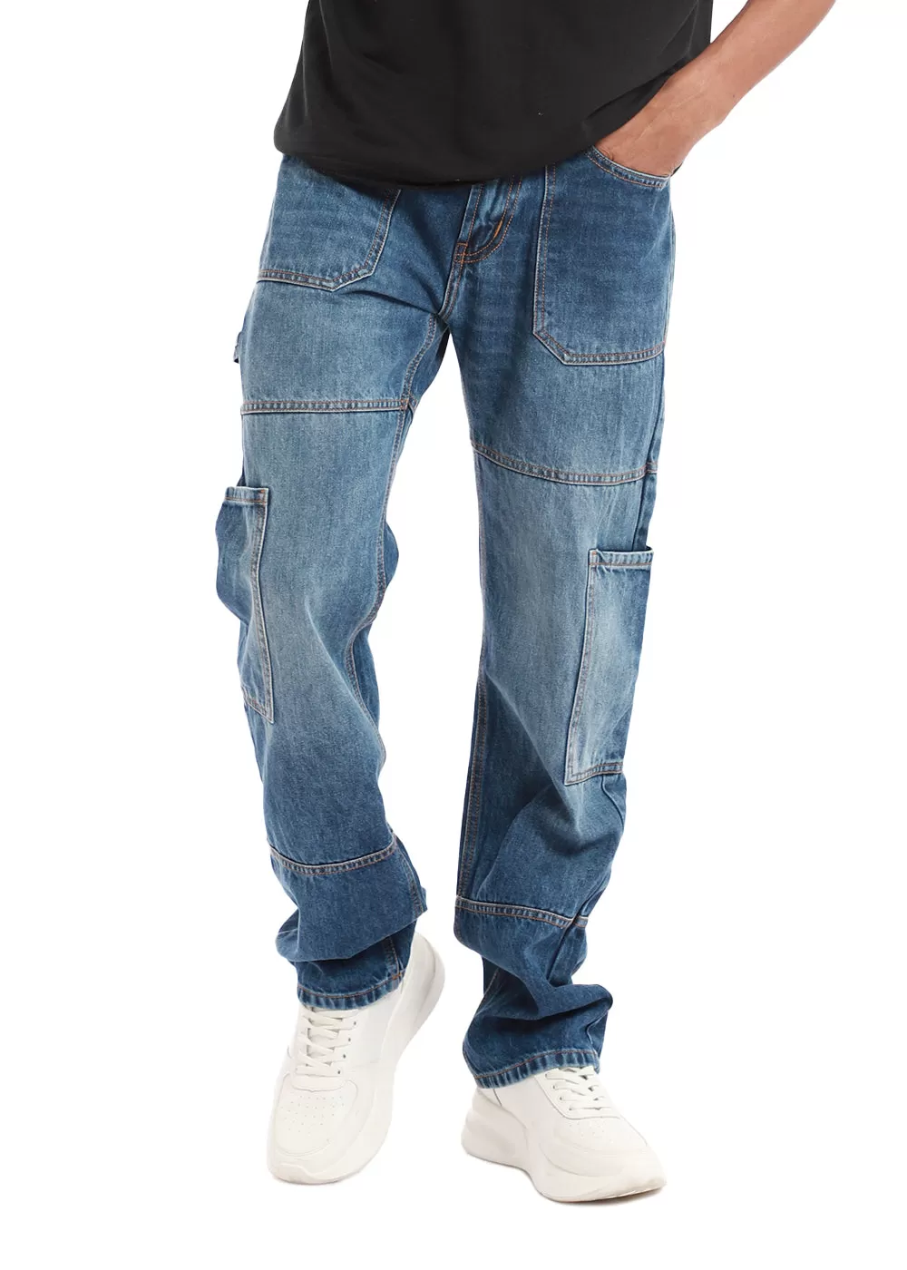 Dapper Pebble Blue Baggy fit Jeans