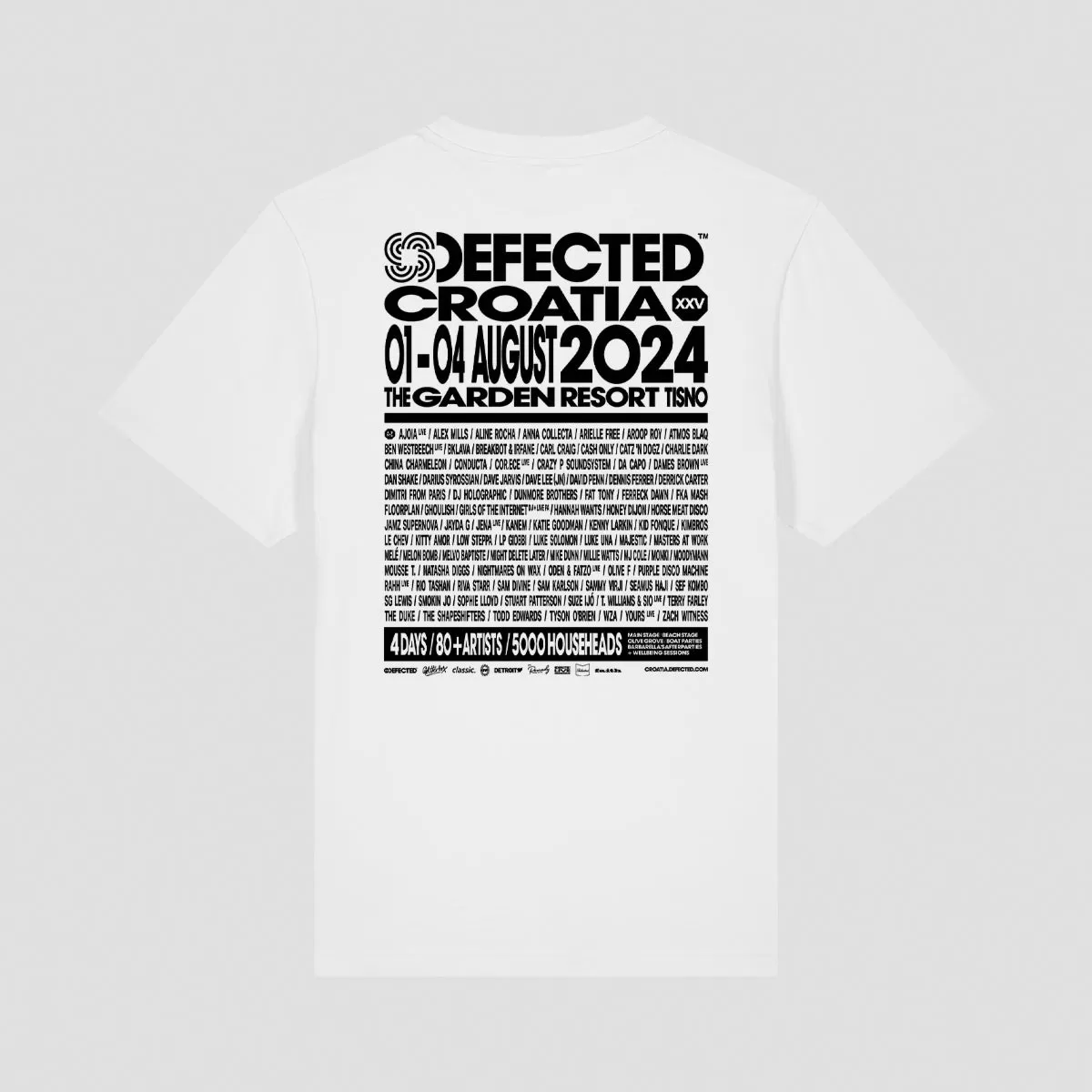 Defected Croatia 2024 Line-Up T-Shirt