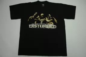 Disturbed Band Photo 2000 Licensed to Giant Tag Vintage Concert T-Shirt The Sickness