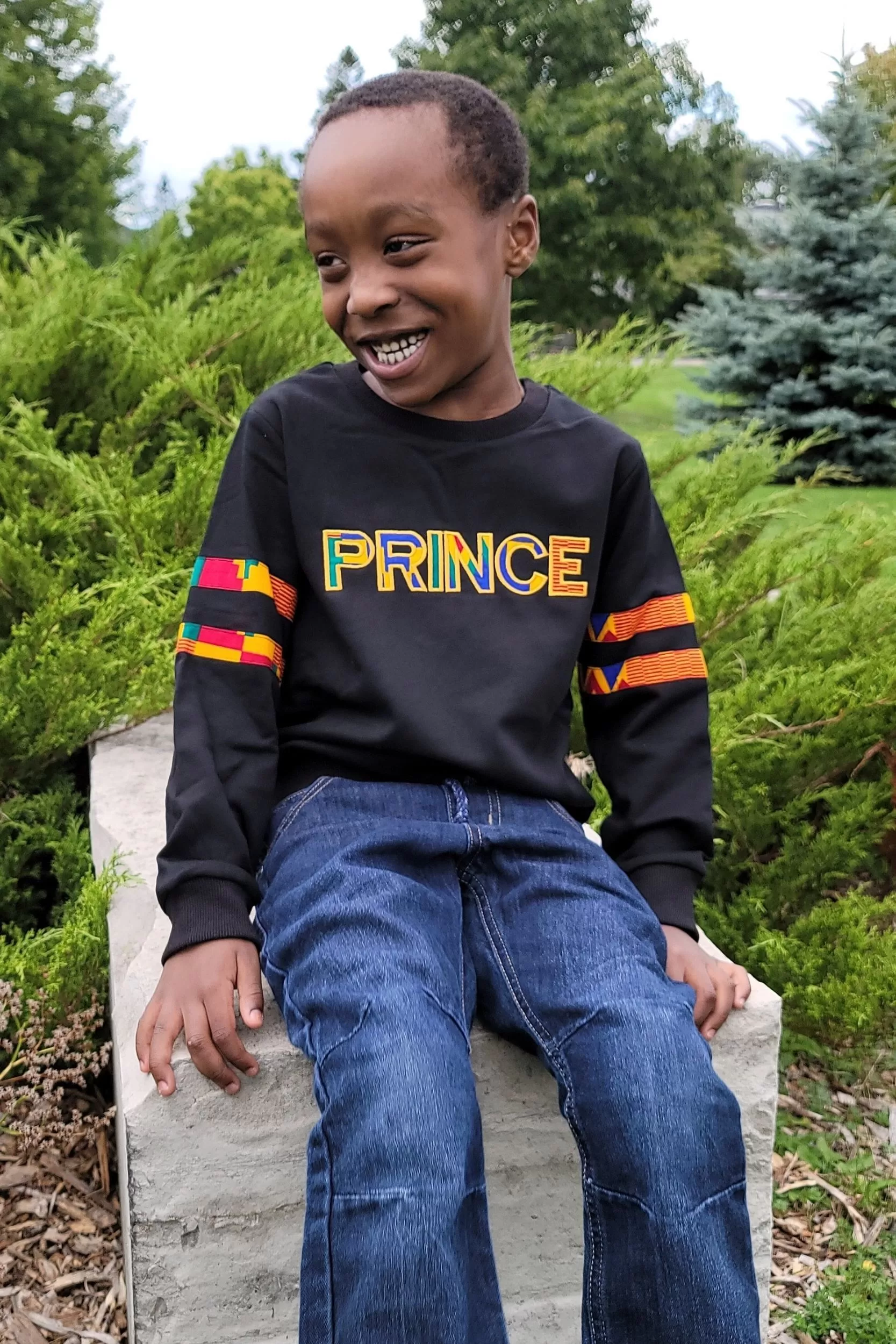 ENOWA AFRICAN PRINT BOYS' SWEATSHIRT