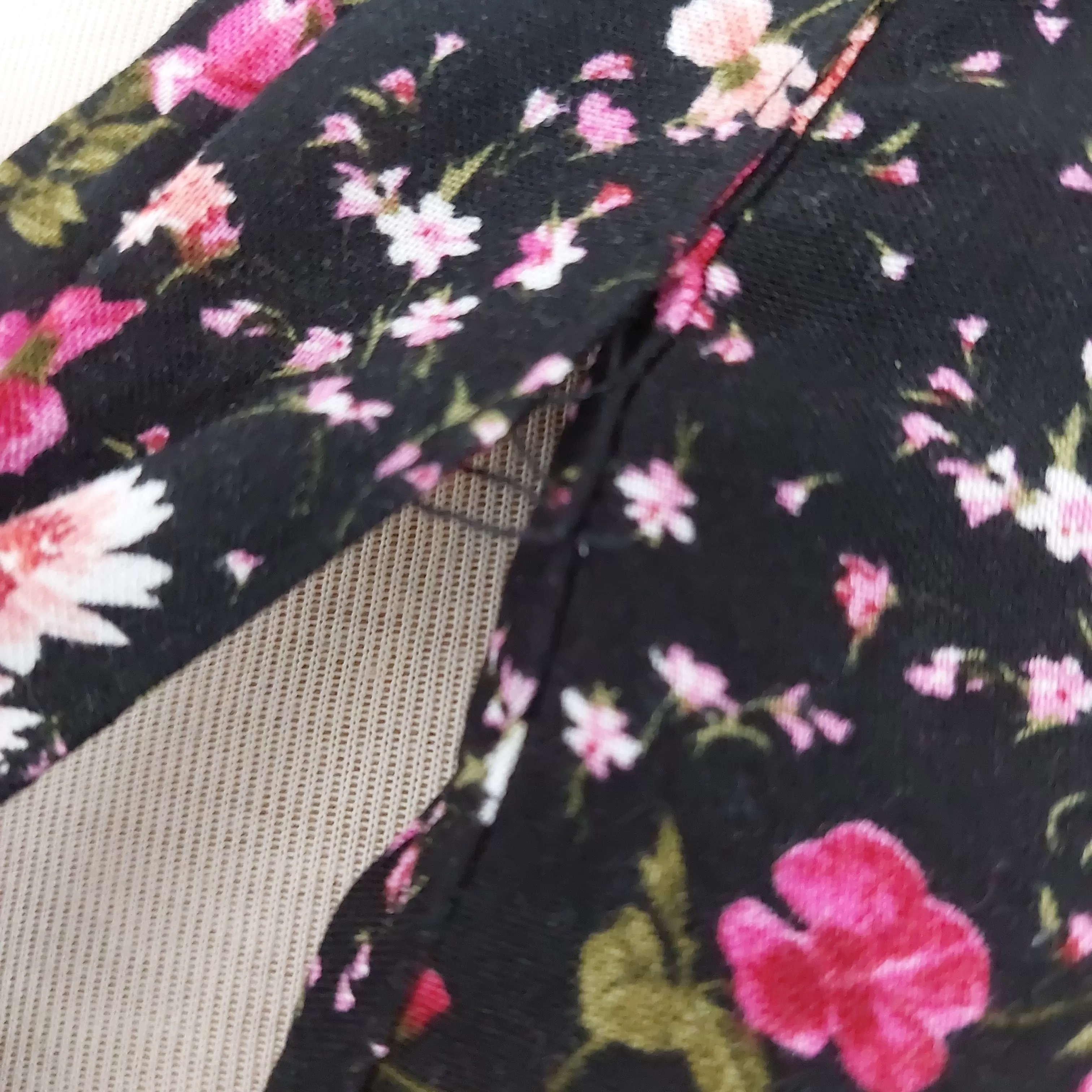 F&F Black & Pink Floral Printed Dress | Gently Used |