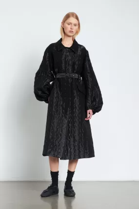 FARREL | COAT STRATOS JACQUARD BLACK