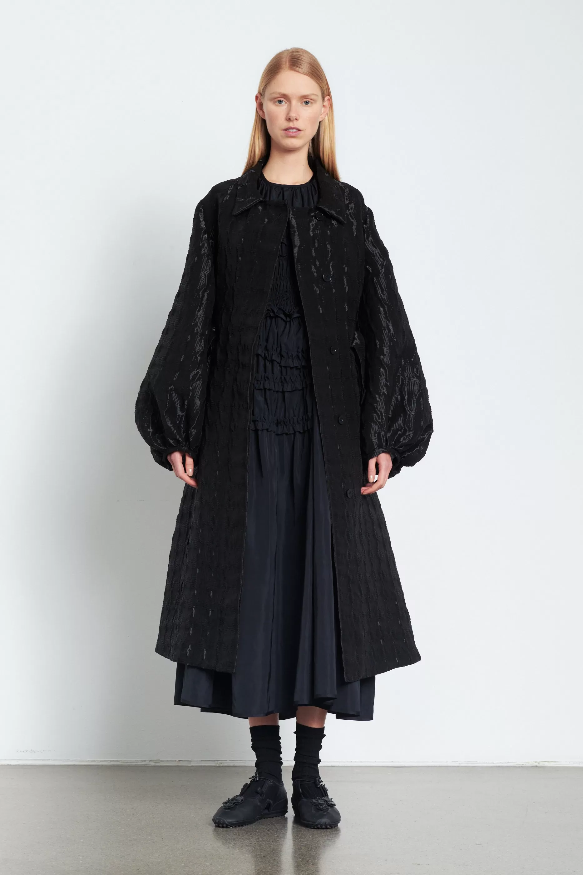 FARREL | COAT STRATOS JACQUARD BLACK