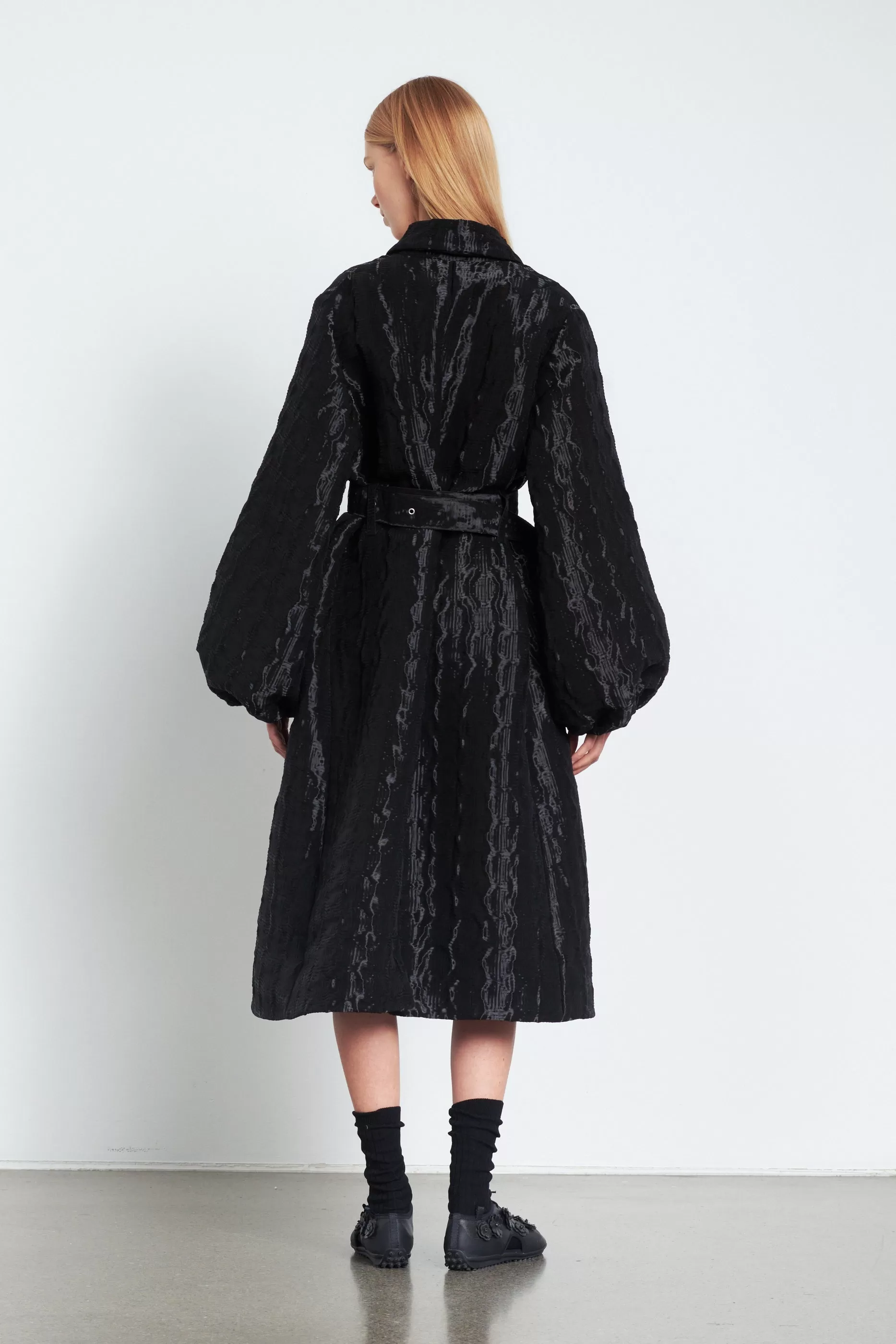 FARREL | COAT STRATOS JACQUARD BLACK