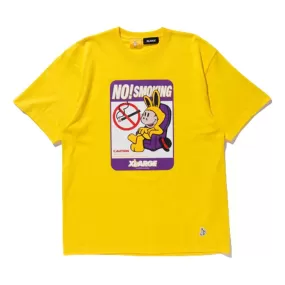 #FR2 XLARGE COLLABORATION WITH #FR2 NO SMOKING TEE-YELLOW