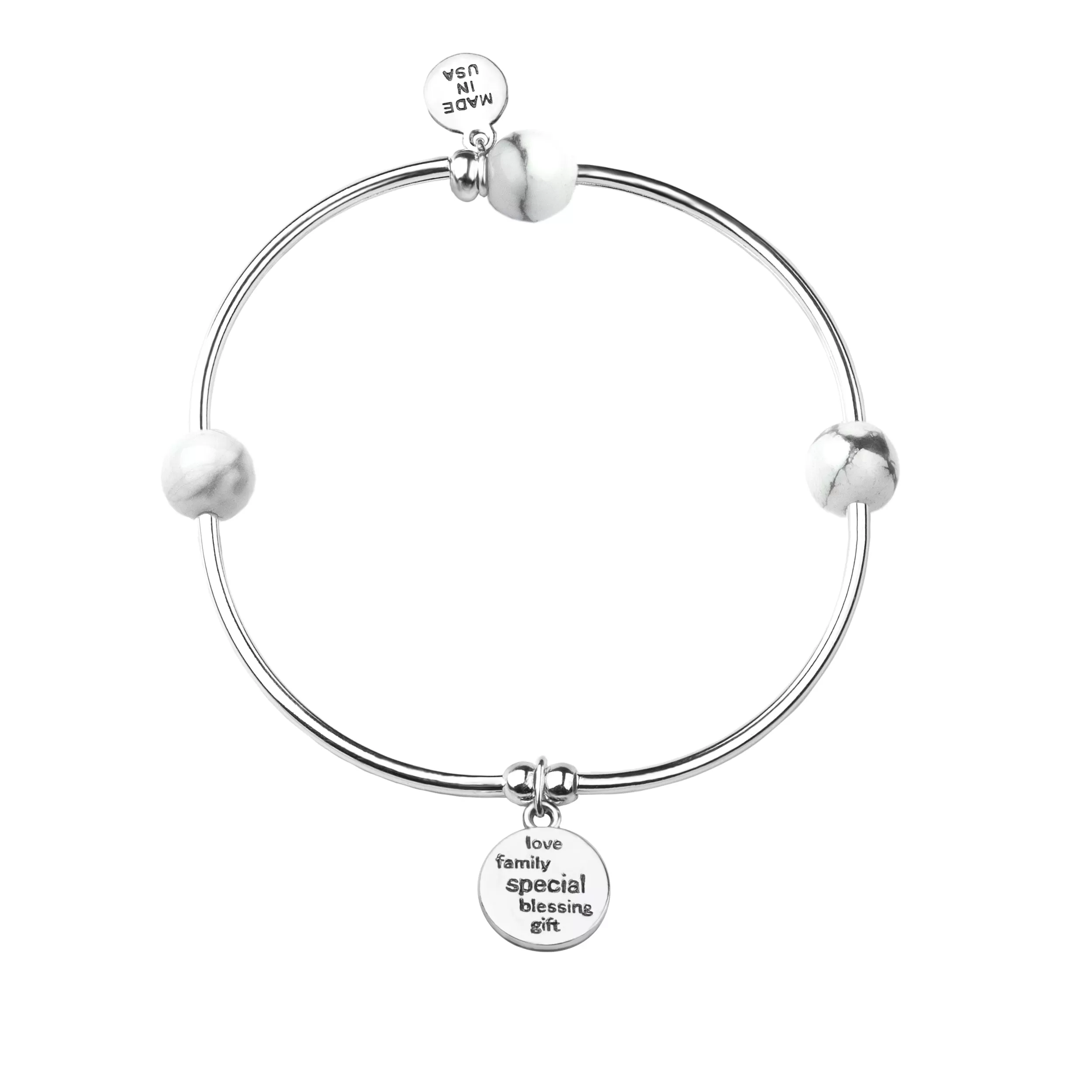 Godchild | Soft Bangle Charm Bracelet | Botswana