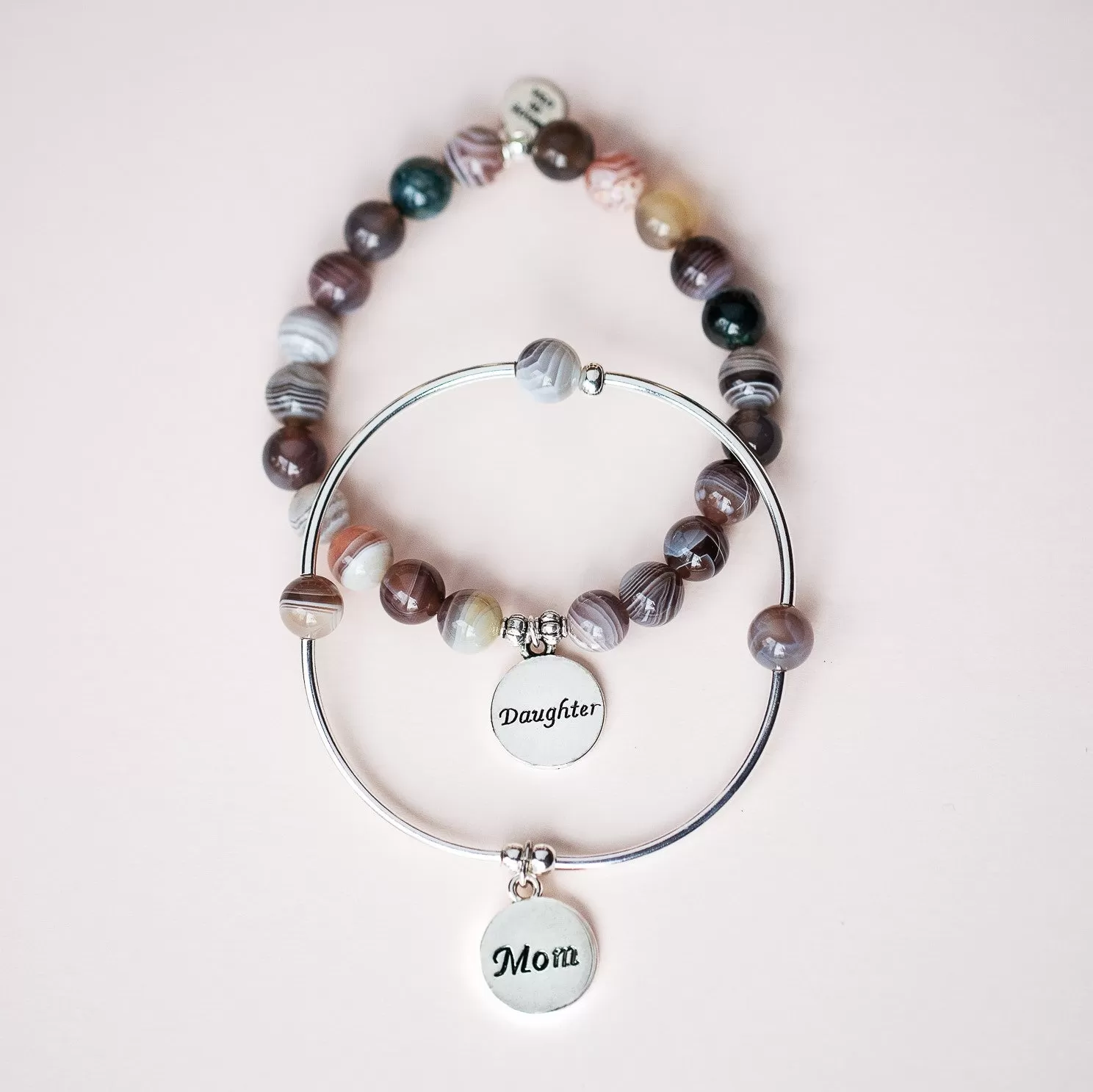 Godchild | Soft Bangle Charm Bracelet | Botswana