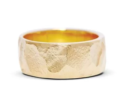 Gold mens ring