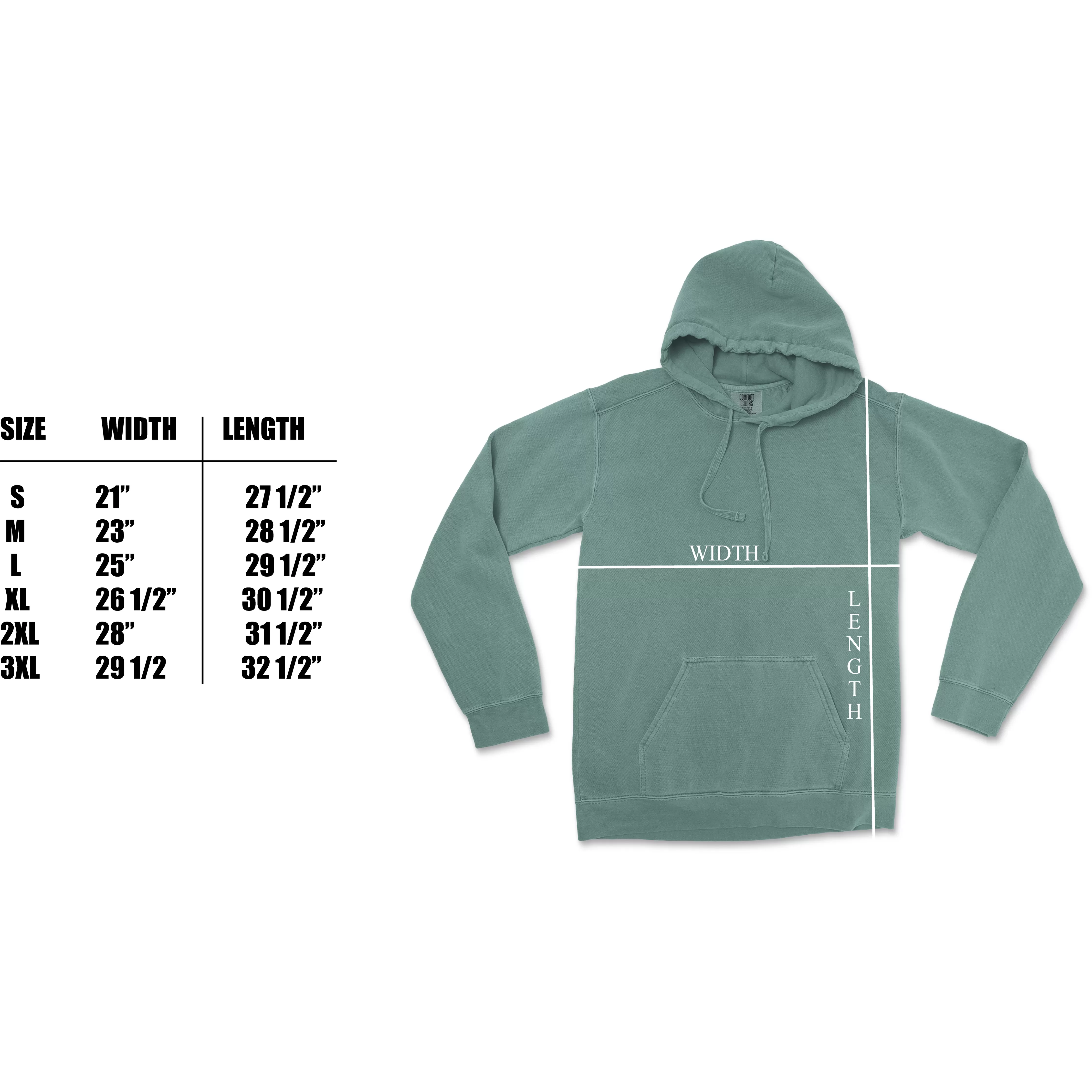 Grand Teton National Park Comfort Colors Hoodie