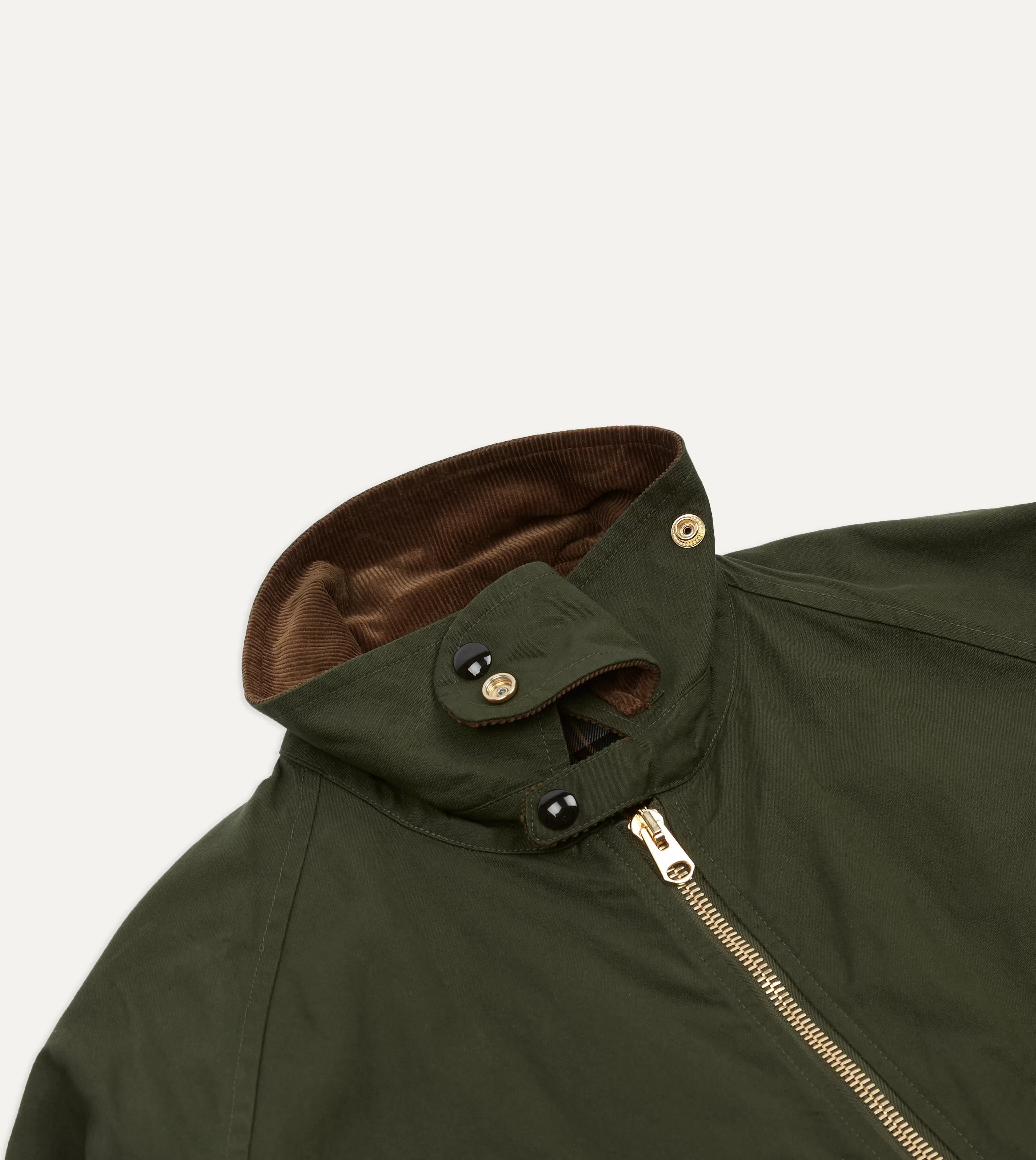 Green Waxed Lightweight Coverall Jacket