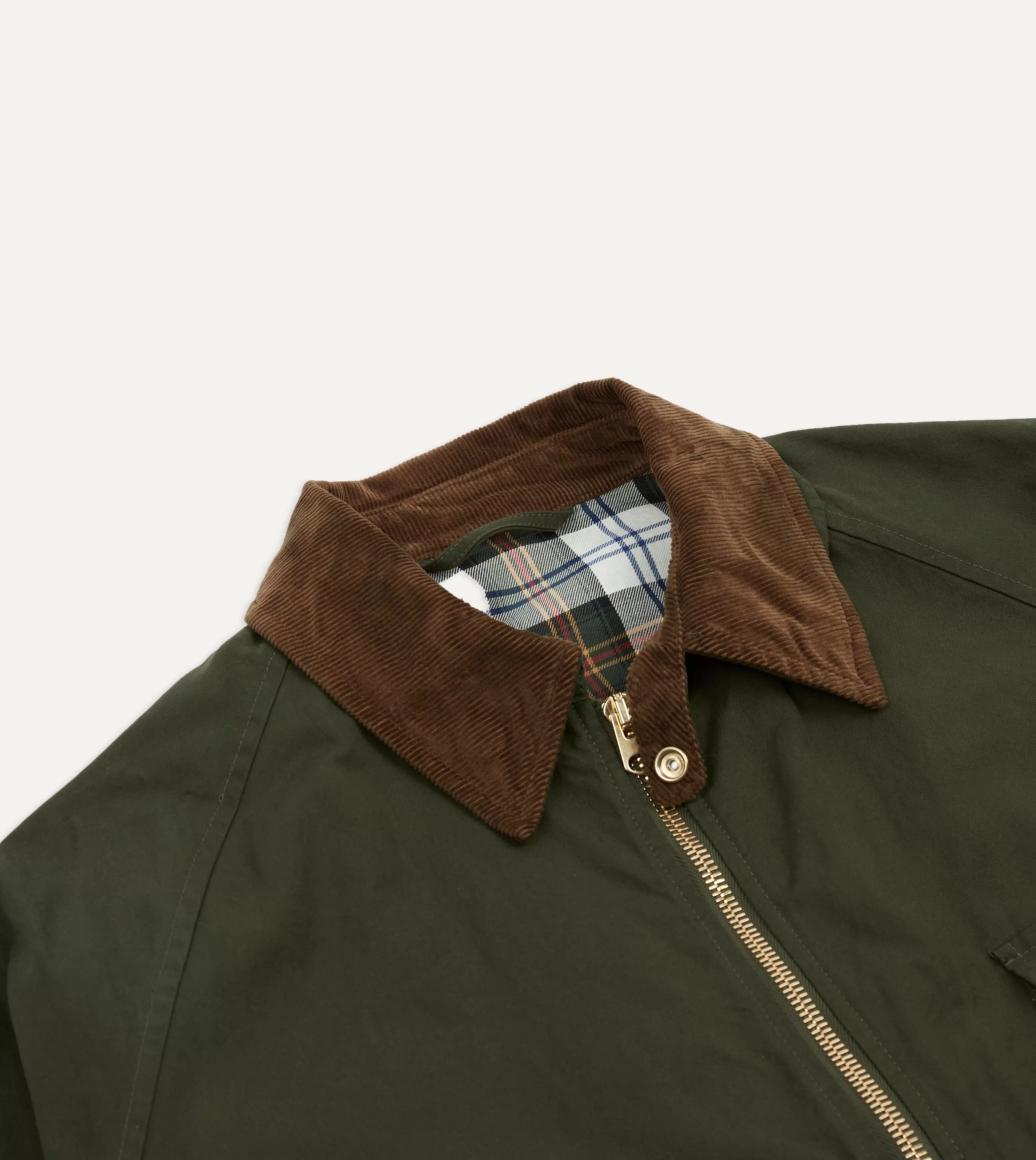 Green Waxed Lightweight Coverall Jacket