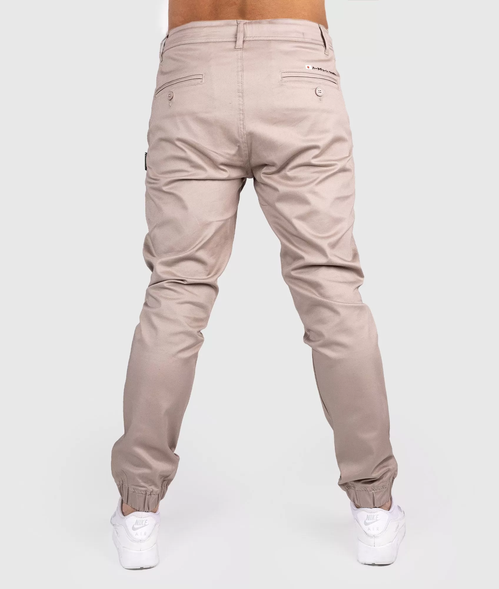 HardTuned Grid Cuffed Chinos - Tan