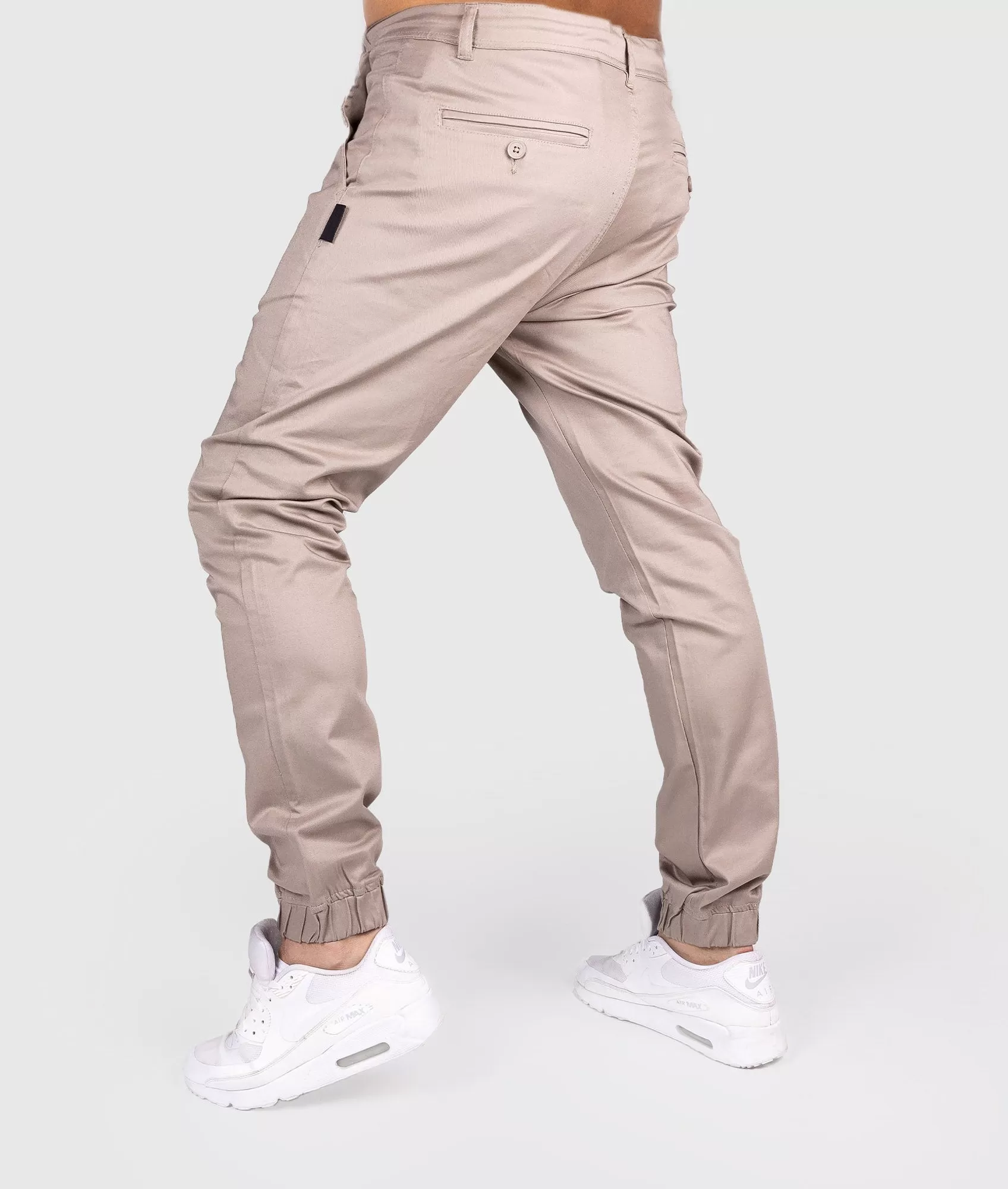 HardTuned Grid Cuffed Chinos - Tan