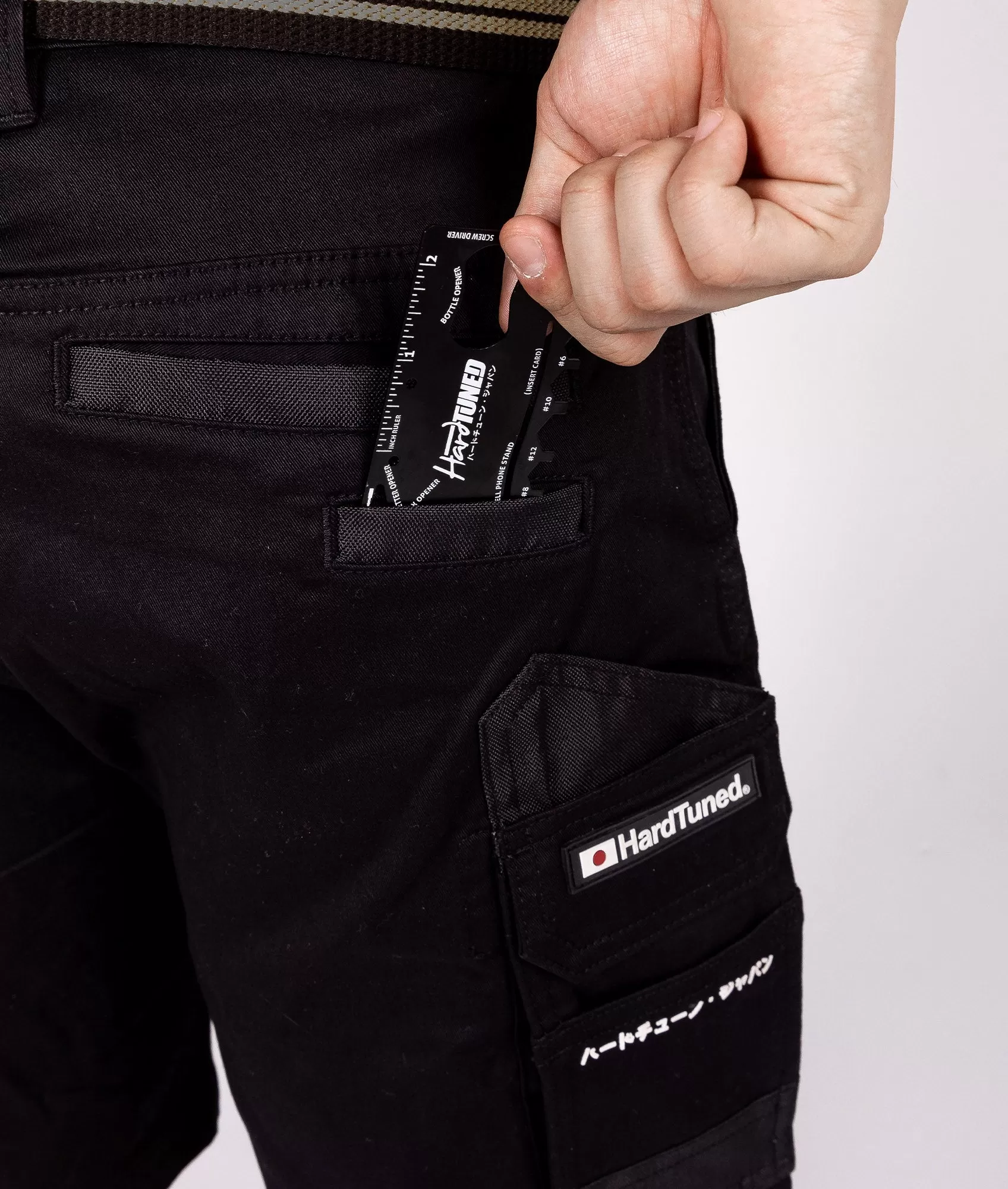 HardTuned Pitstop Cargo Shorts - Black