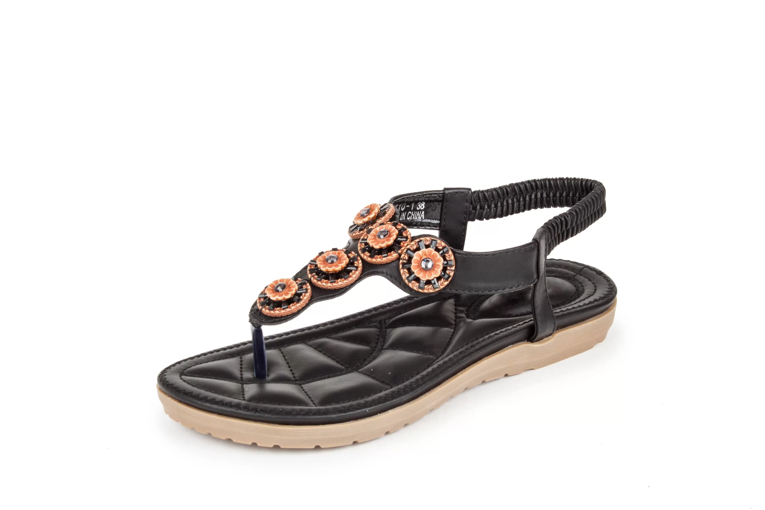 Haute edition Women's Slip on T-Strap Comfort Sandals