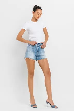 High Rise Criss Cross Shorts