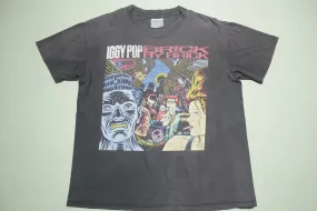 Iggy Pop Brick by Brick Vintage 1990 Brockum Licensed USA T-Shirt