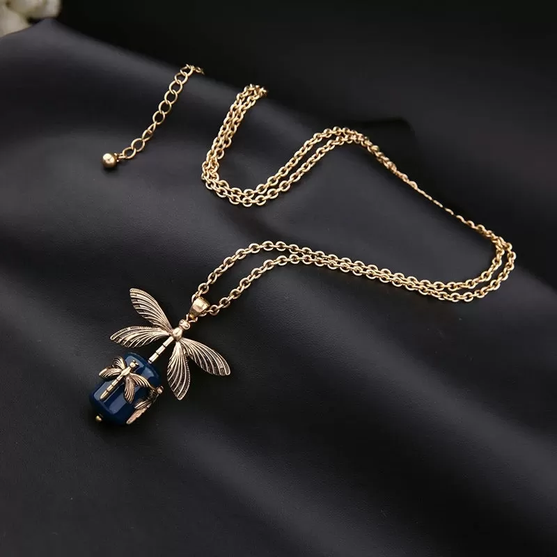 Internationally Styled Dragon Fly Necklace