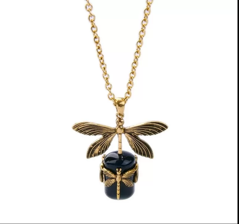 Internationally Styled Dragon Fly Necklace