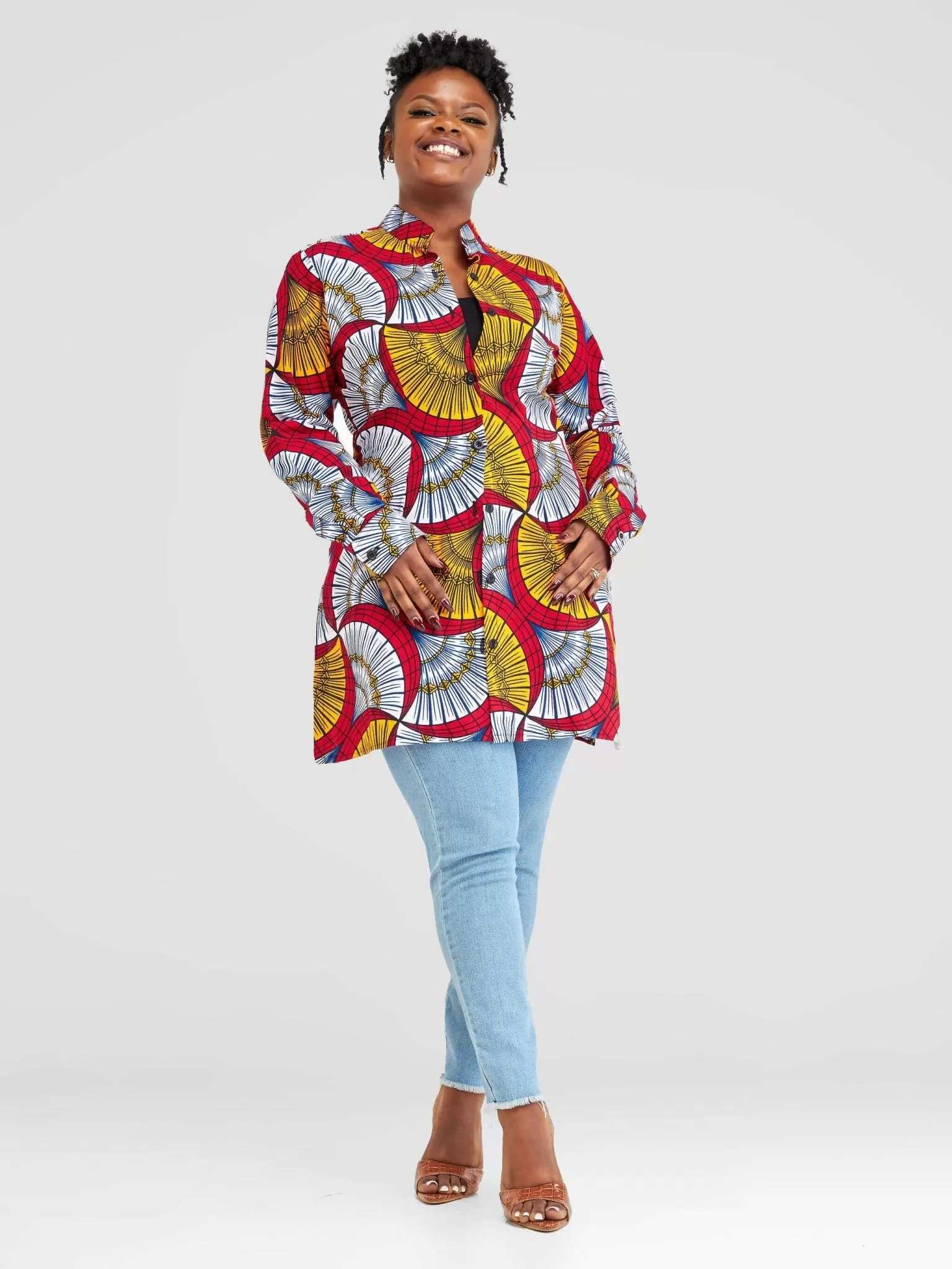 Izulu Serena Top - White Print