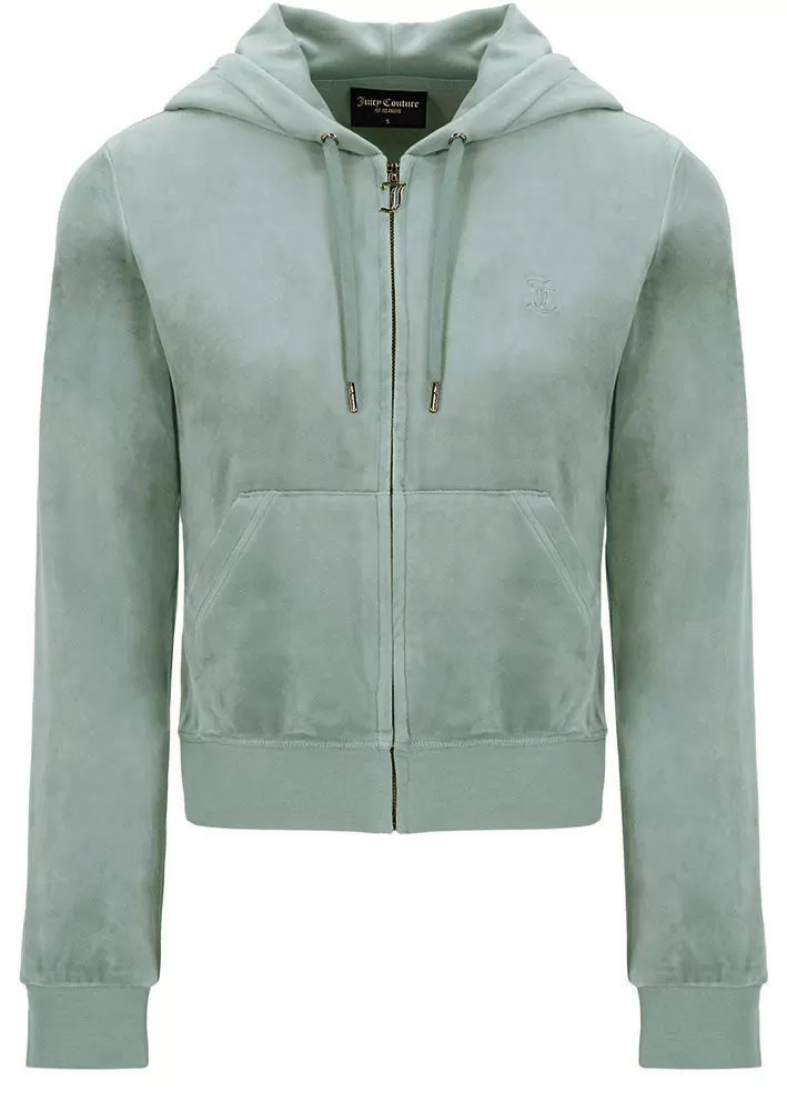 Juicy Couture Robertson Classic Velour Hoodie - chinois green