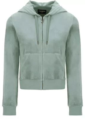 Juicy Couture Robertson Classic Velour Hoodie - chinois green