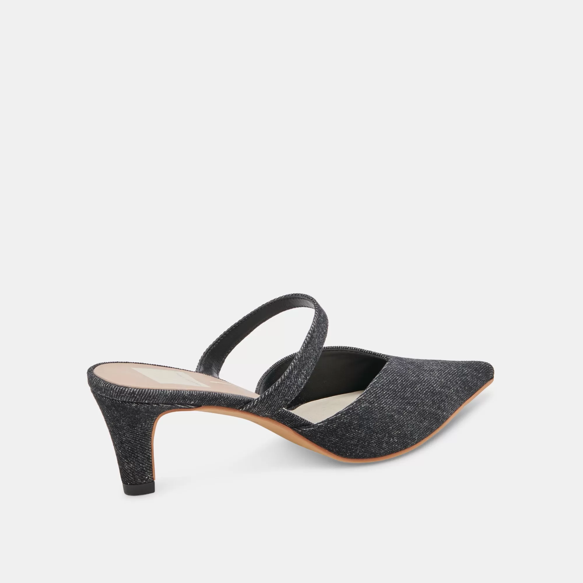 KANIKA MID HEELS CARBON DENIM