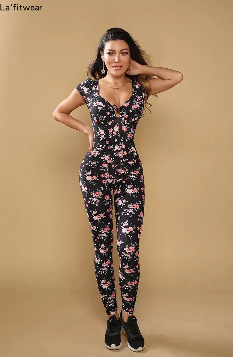 La Fitwear Jumpsuit Garden Black