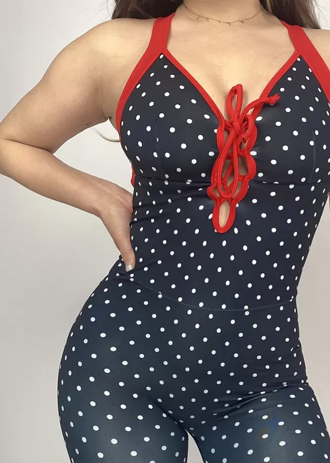 La Fitwear Jumpsuit Wild Love Polka Dot