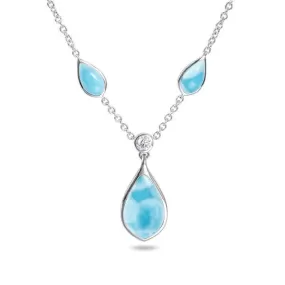 Larimar Mandorla Necklace