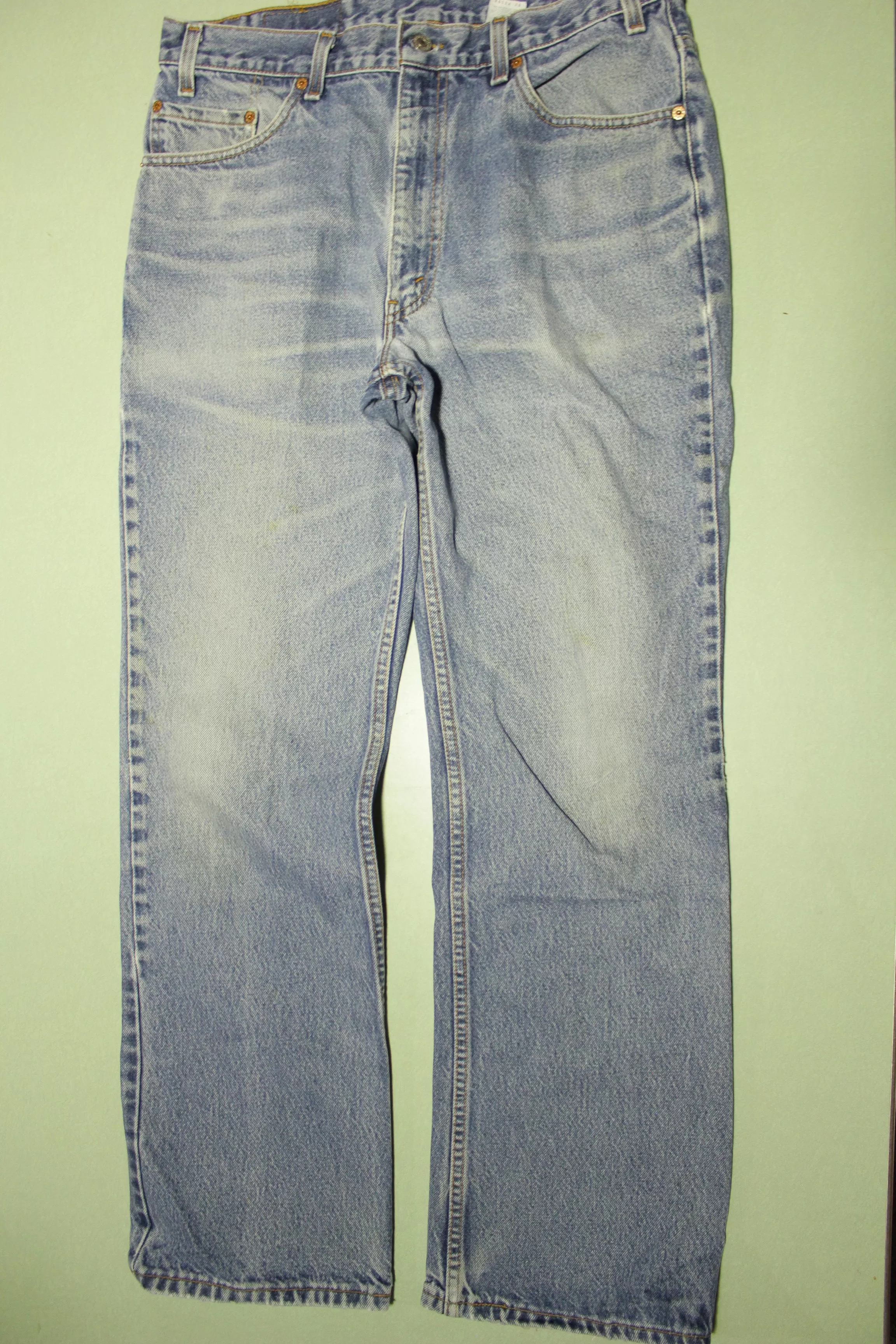 Levis Vintage 90s Red Tab 517 Faded Denim Jeans Made in USA Men's Size 34x31