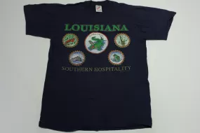 Louisiana Southern Hospitality Vintage 90's Yard Dog Jerzees USA Tourist T-Shirt