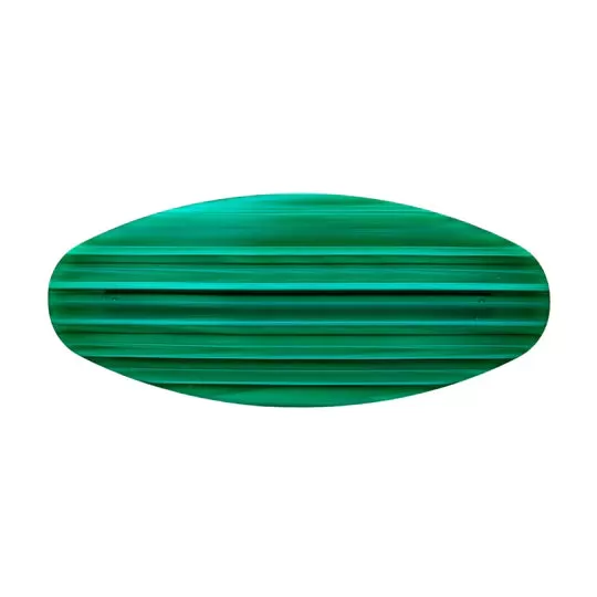 MACHETE - Jumbo Oval Barrette - Malachite