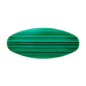 MACHETE - Jumbo Oval Barrette - Malachite