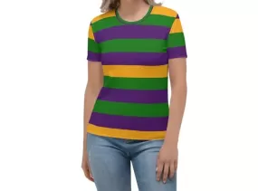 Mardi Gras stripped Carnival crewneck shirt