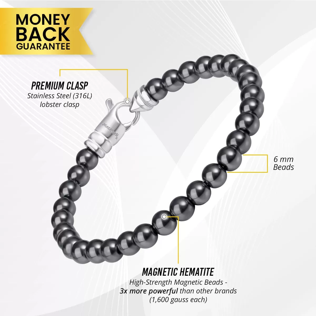 MAX Strength Magnetic Hematite Bracelet (Classic)