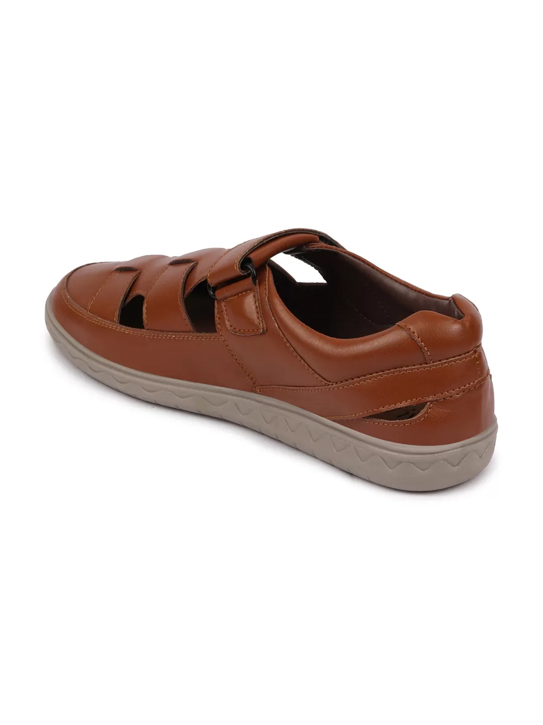 Men Tan Shoe Style Sandals