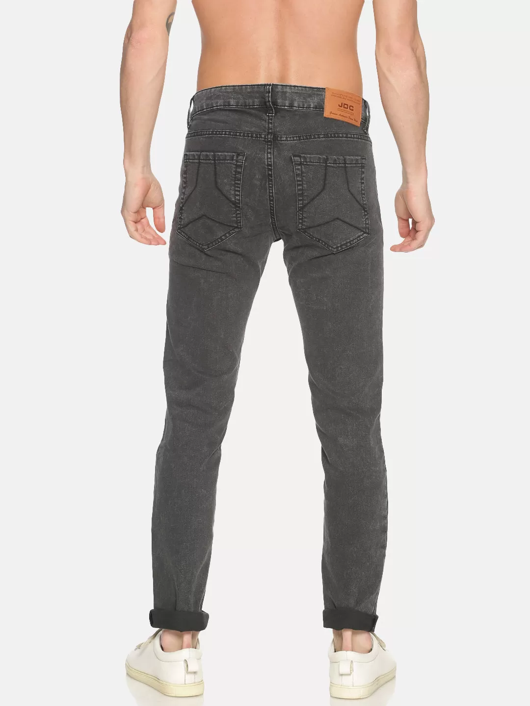 MEN'S BLACK WASHED SLIM FIT JEAN