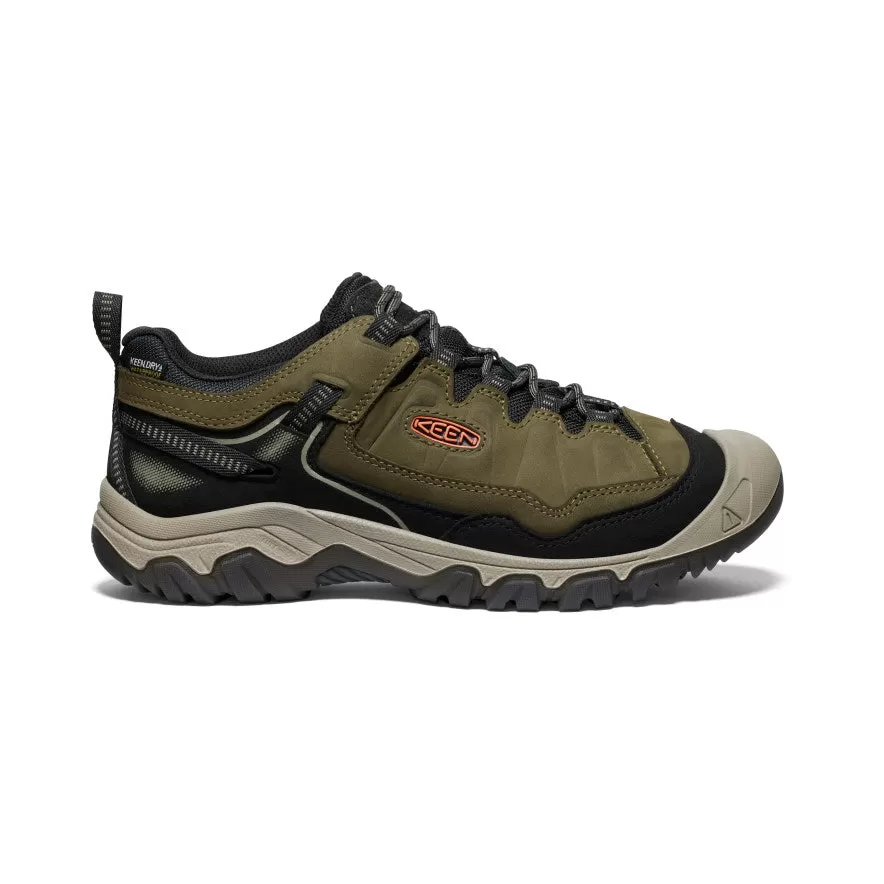 Men's Targhee IV Waterproof Hiking Shoe  |  Dark Olive/Gold Flame