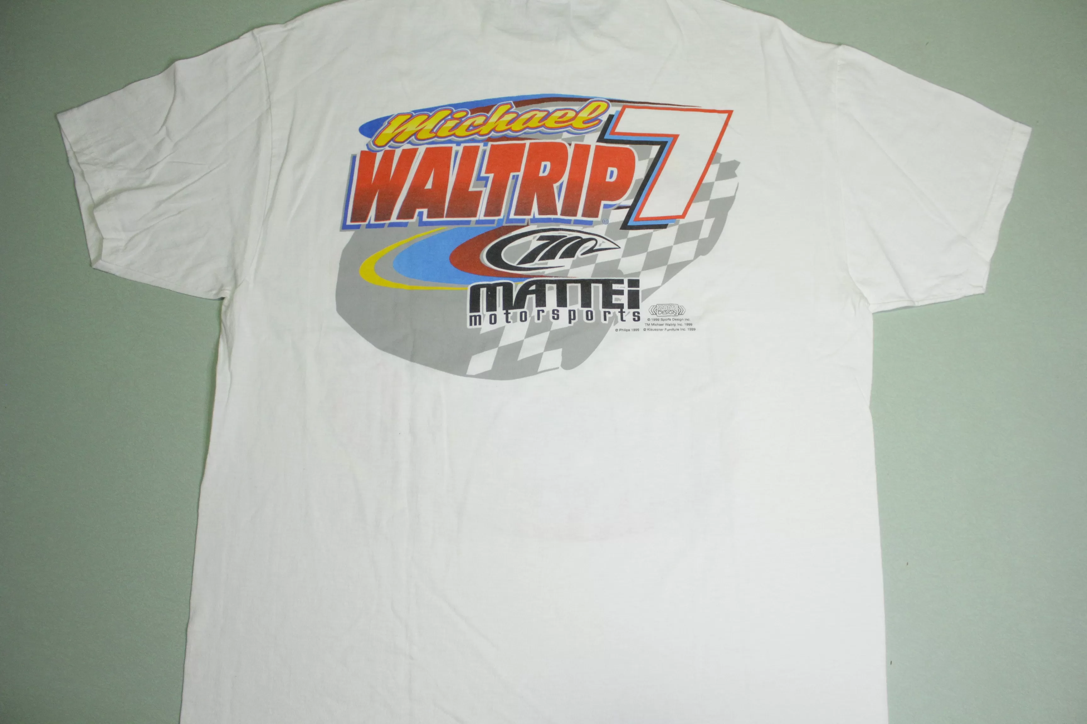 Michael Waltrip Nascar Philips Monte Carlo Vintage 1999 Mattei Motorsports 90's T-Shirt