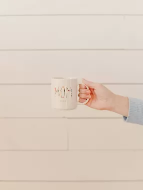 Mom Floral Speckled Mug