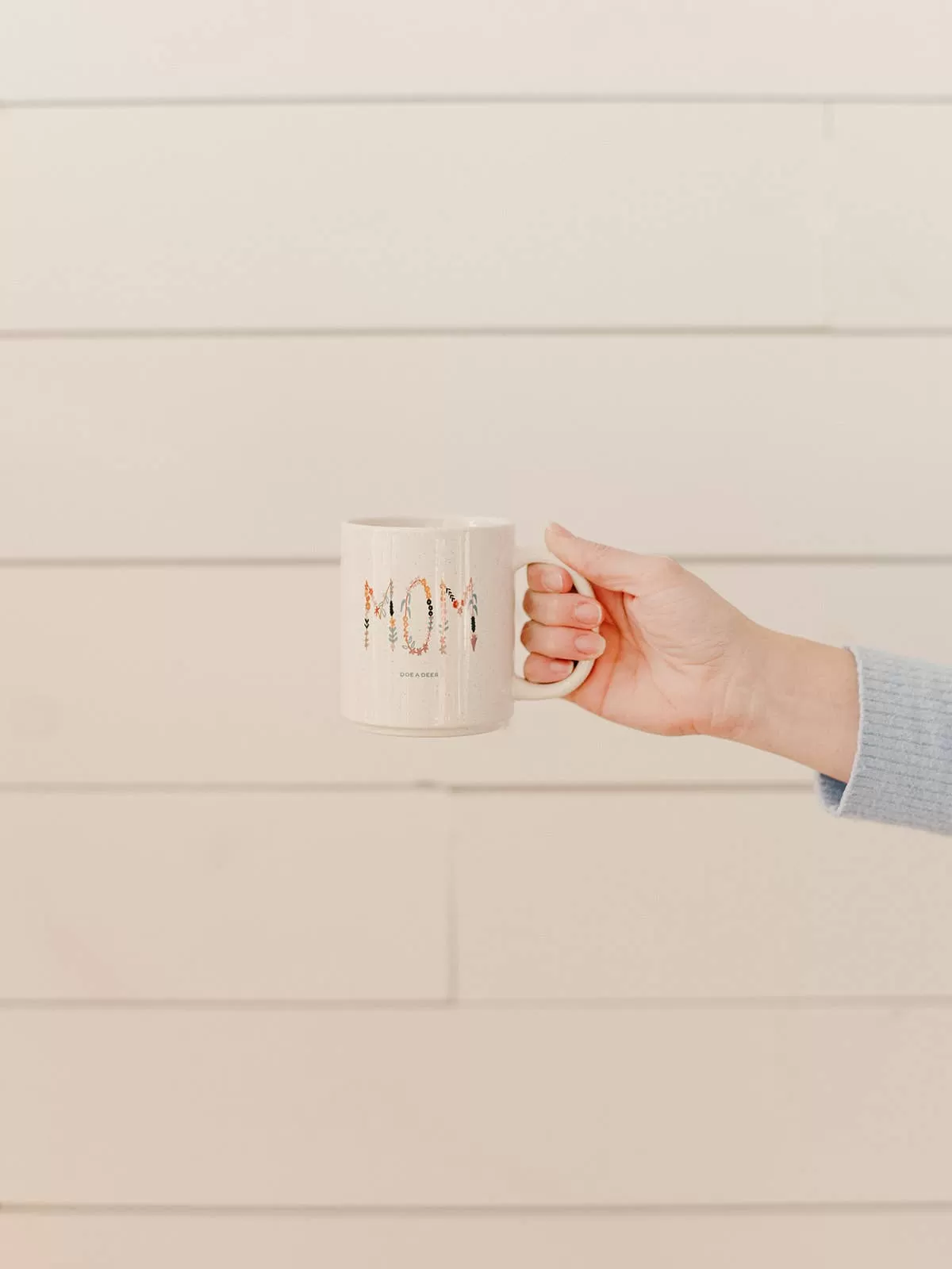 Mom Floral Speckled Mug