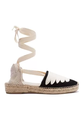 Multicolor Cotton Blend Wedge Espadrille for Women - Gavet