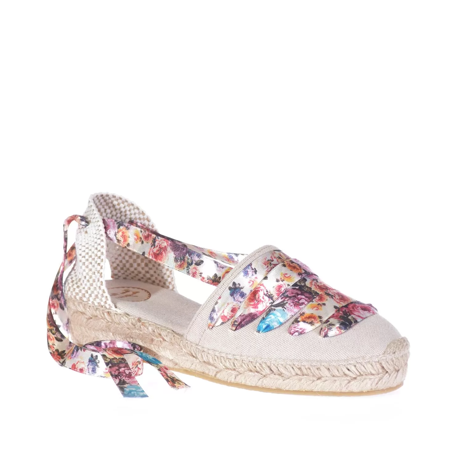 Multicolor Cotton Blend Wedge Espadrille for Women - Gavet