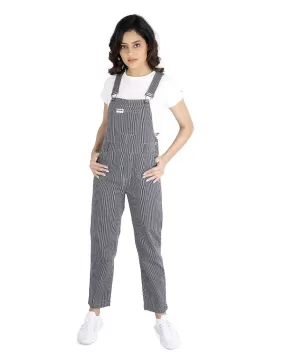 NaughtyDungaree® Strips Denim Womens Dungaree