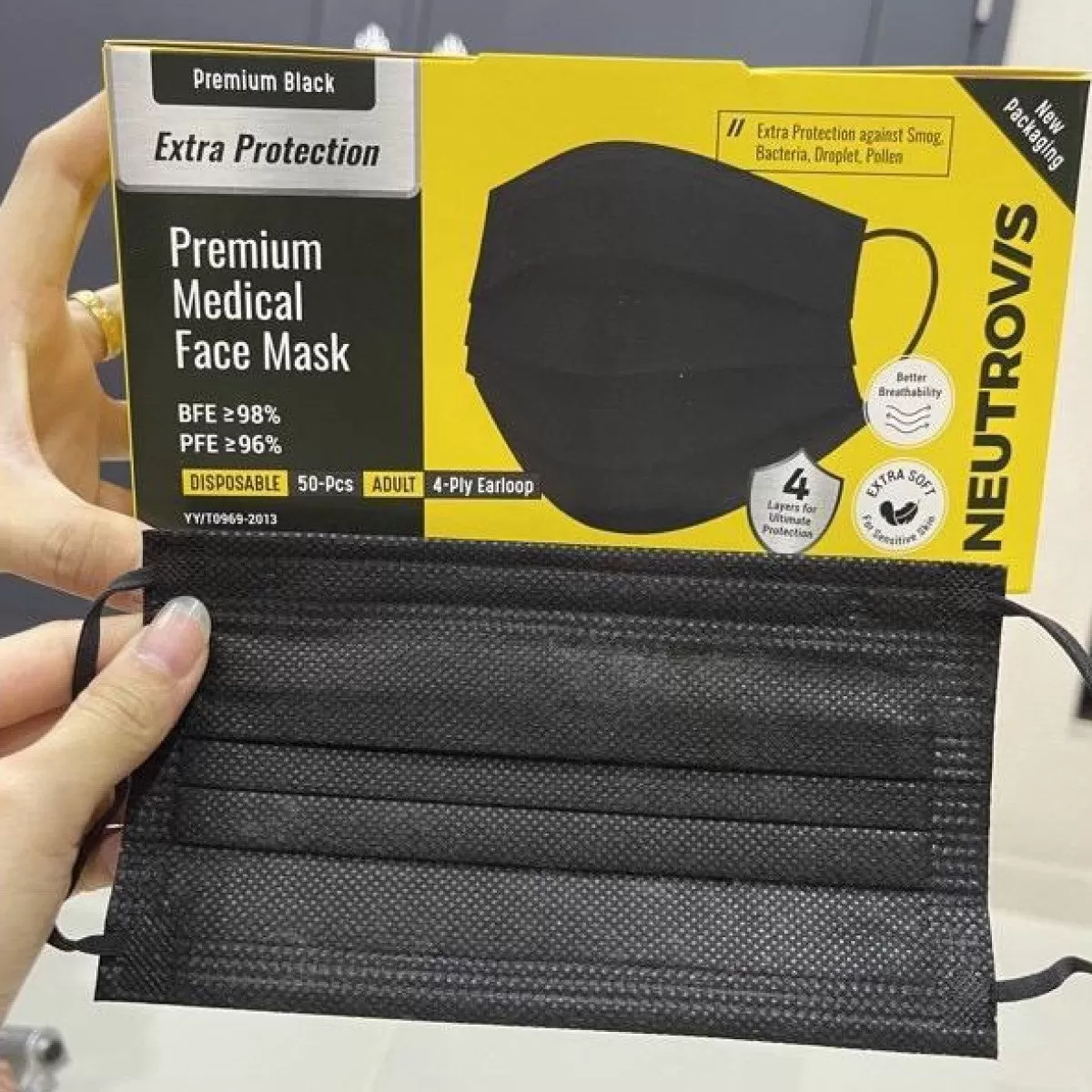 Neutrovis 4ply Premium Medical Face Mask