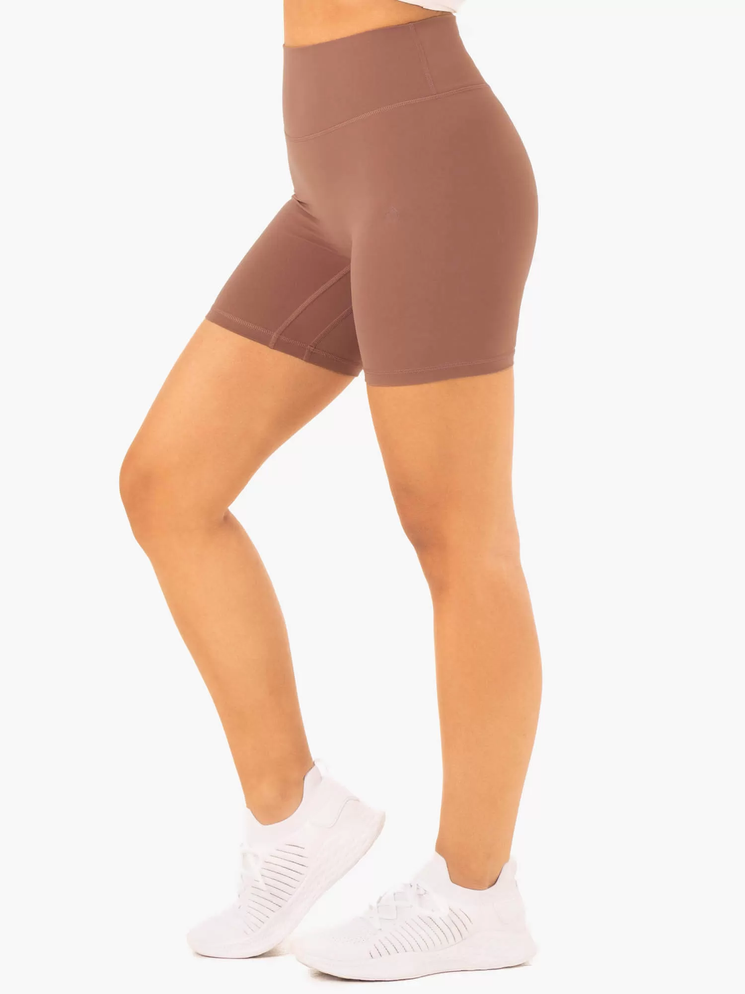 NKD Refine High Waisted Shorts - Mocha