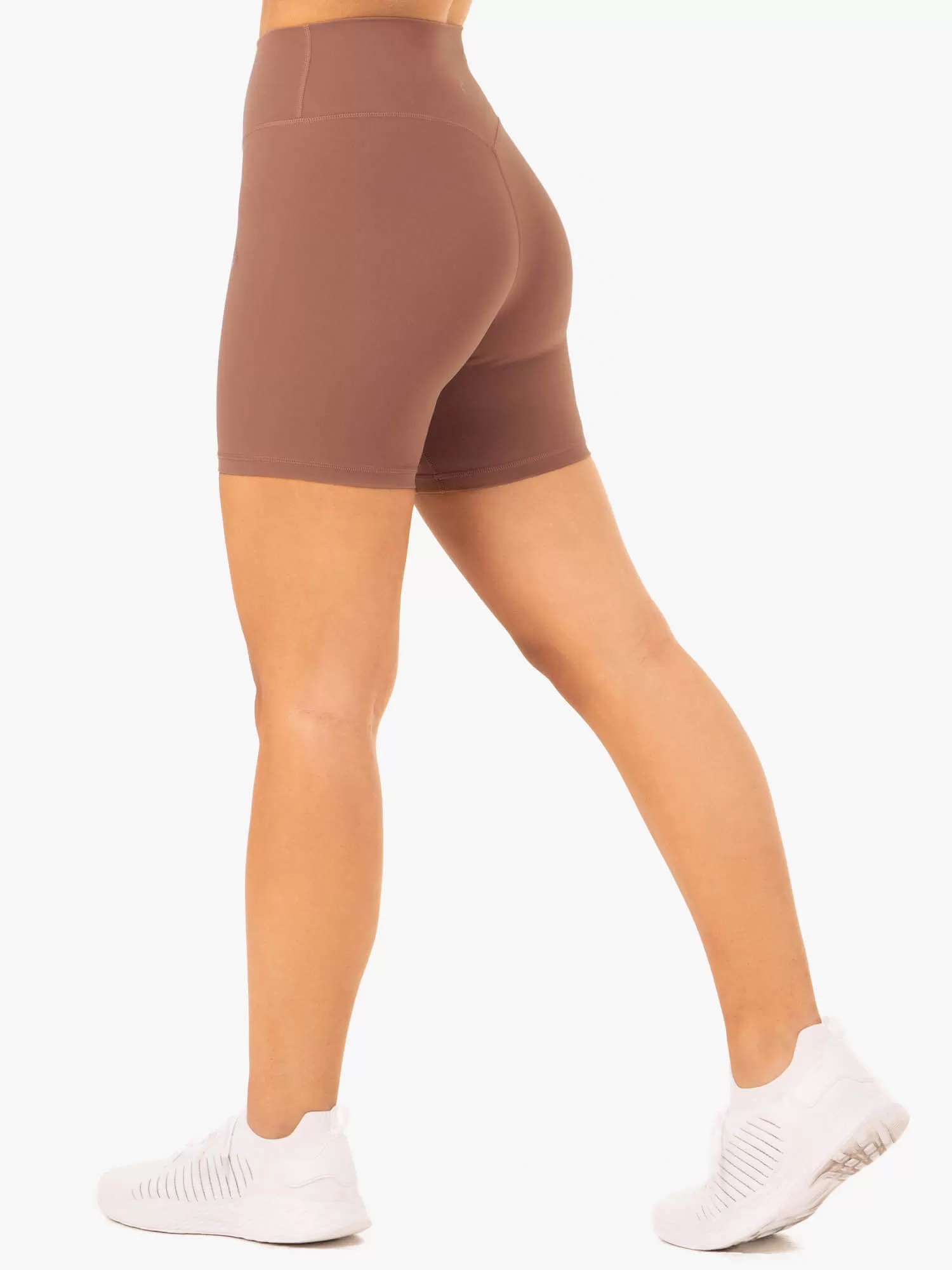 NKD Refine High Waisted Shorts - Mocha