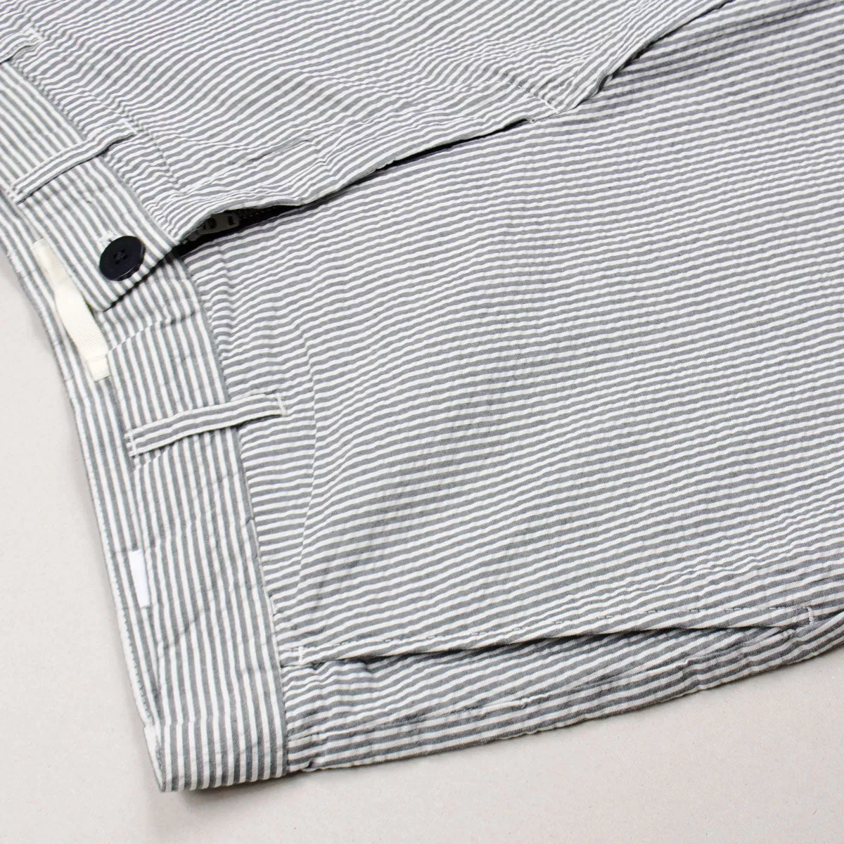 Norse Projects - Aros Seersucker Shorts - Navy Stripe